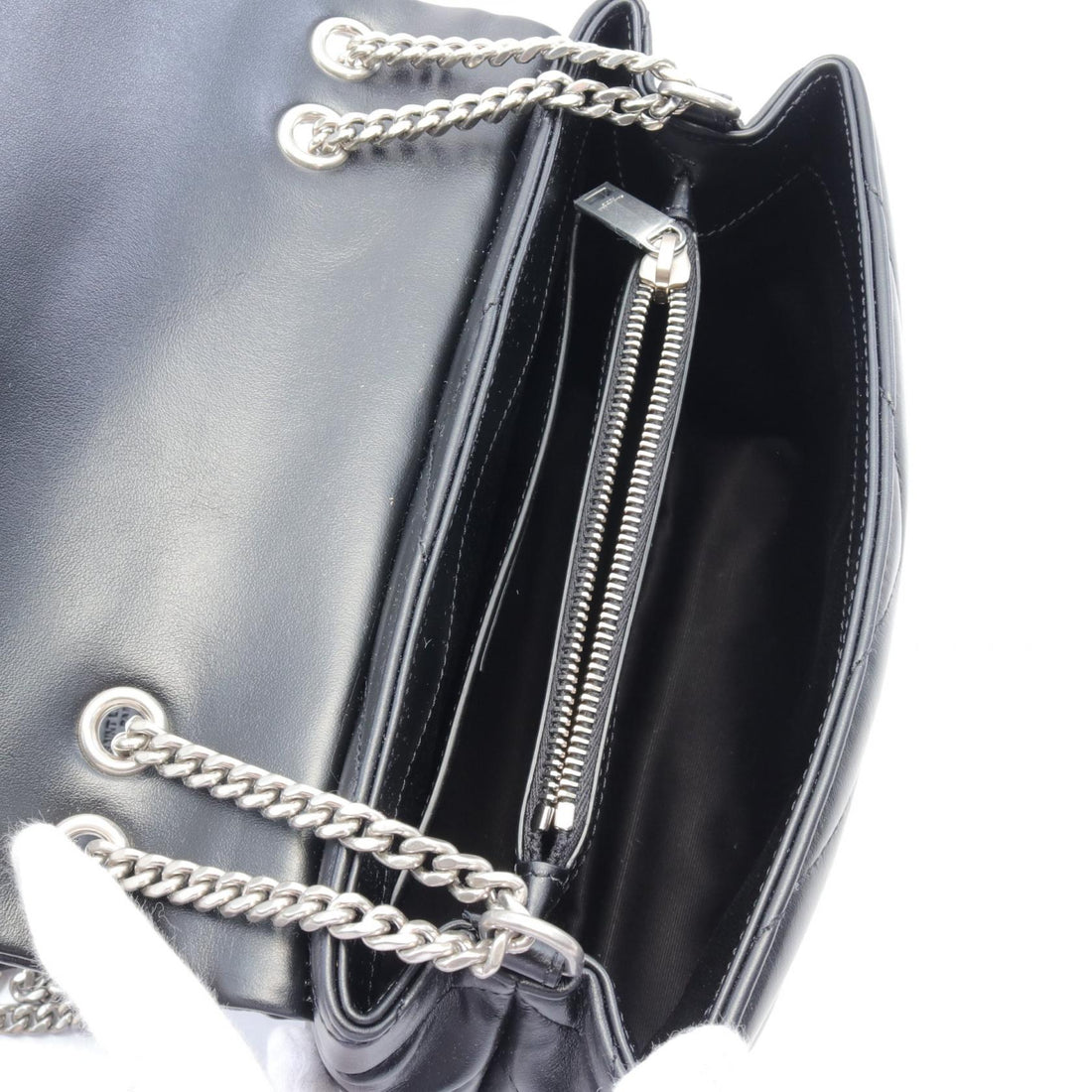 Saint Laurent Cassandra Leather Shoulder Bag