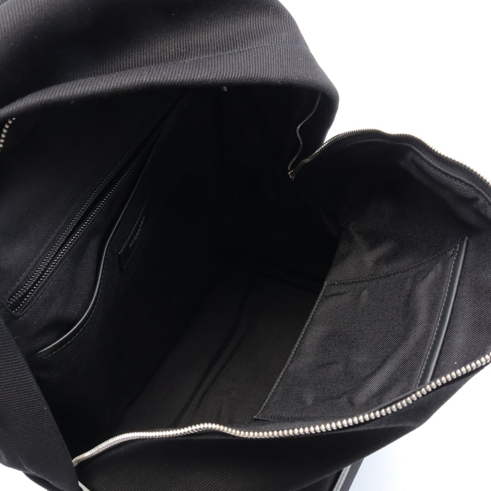 Saint Laurent Cotton City Backpack Black