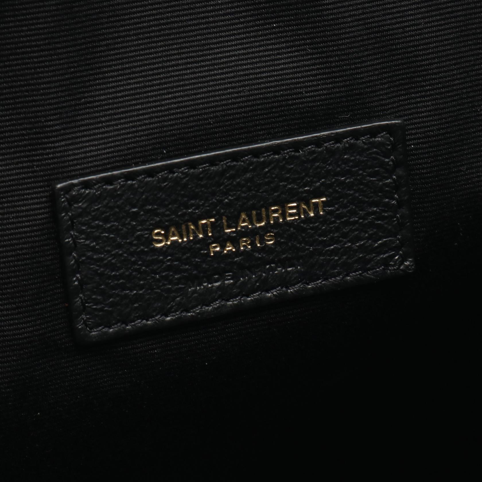 Yves Saint Laurent Wool Leather Shoulder Bag