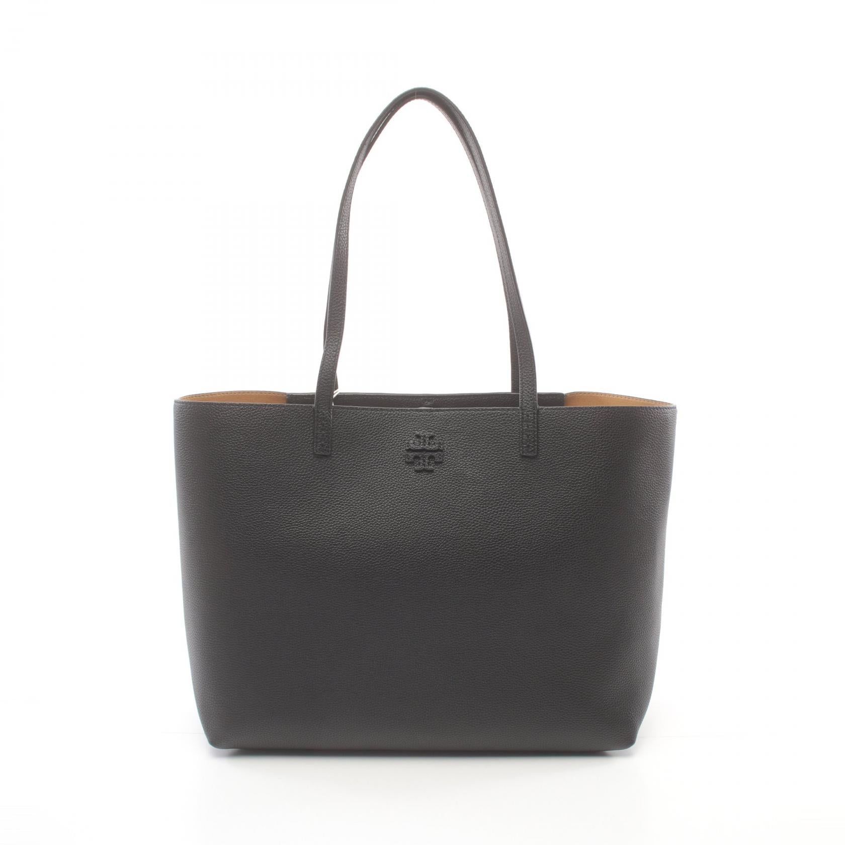 Tory Burch Leather Tote Bag Black