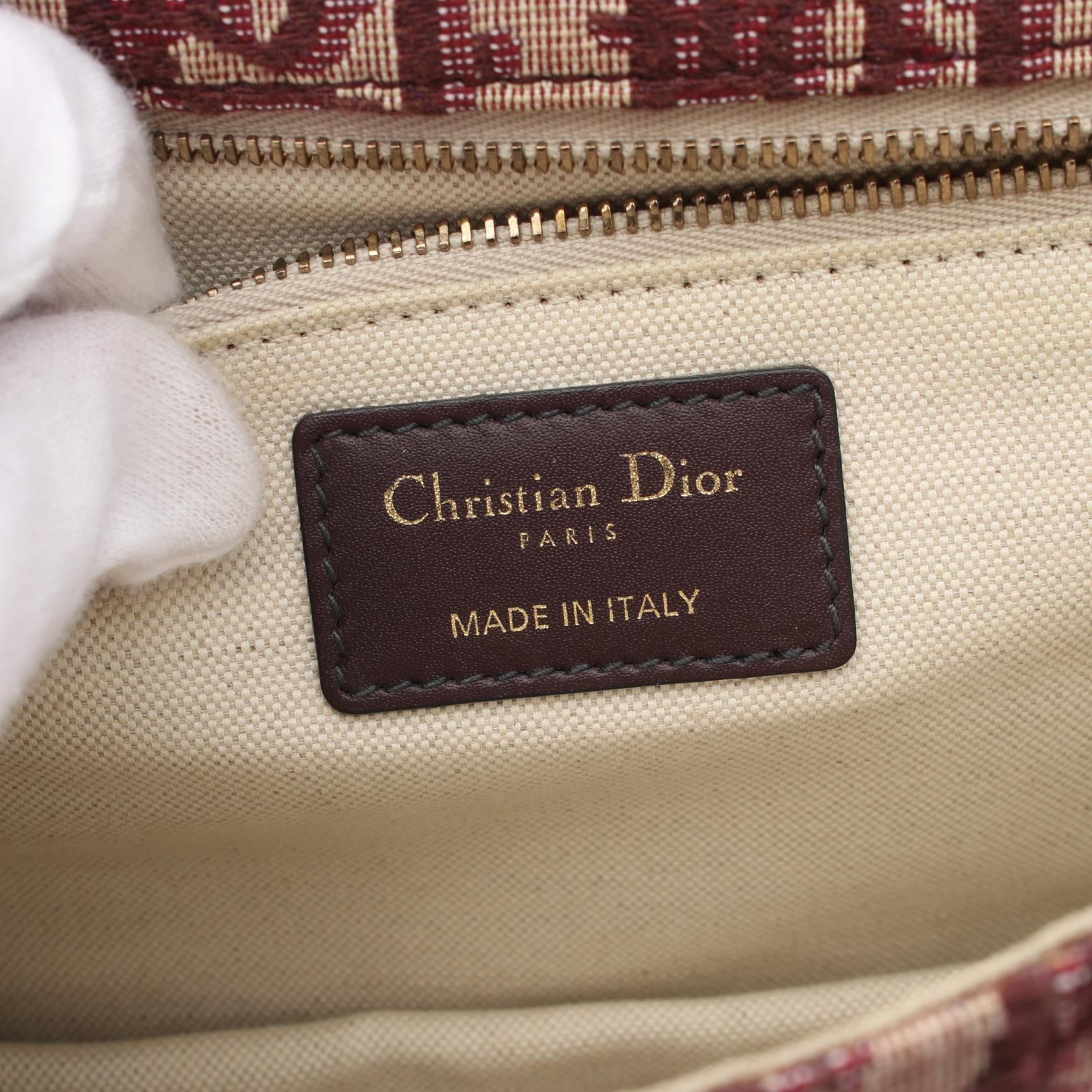 Dior Addict Oblique Canvas Leather Shoulder Bag