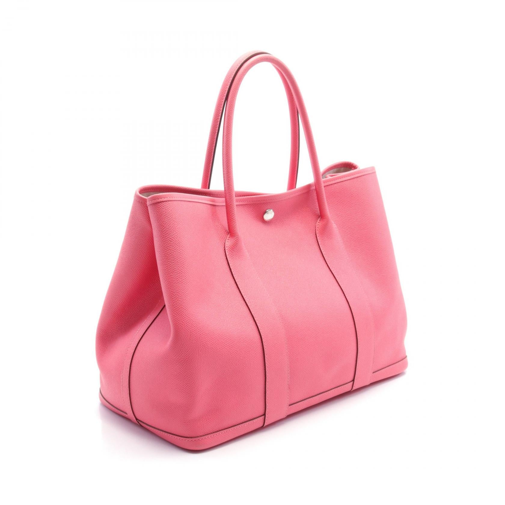 Hermes Garden Party PM Rose Lipstick Tote Bag