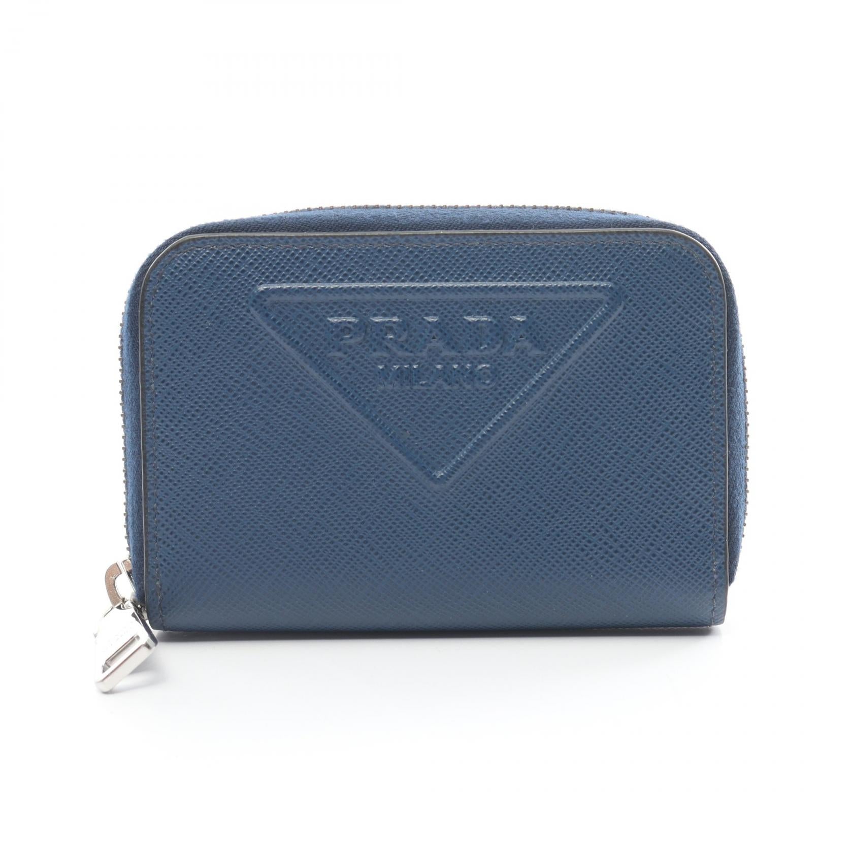 Prada Saffiano Emboss Coin Case Wallet