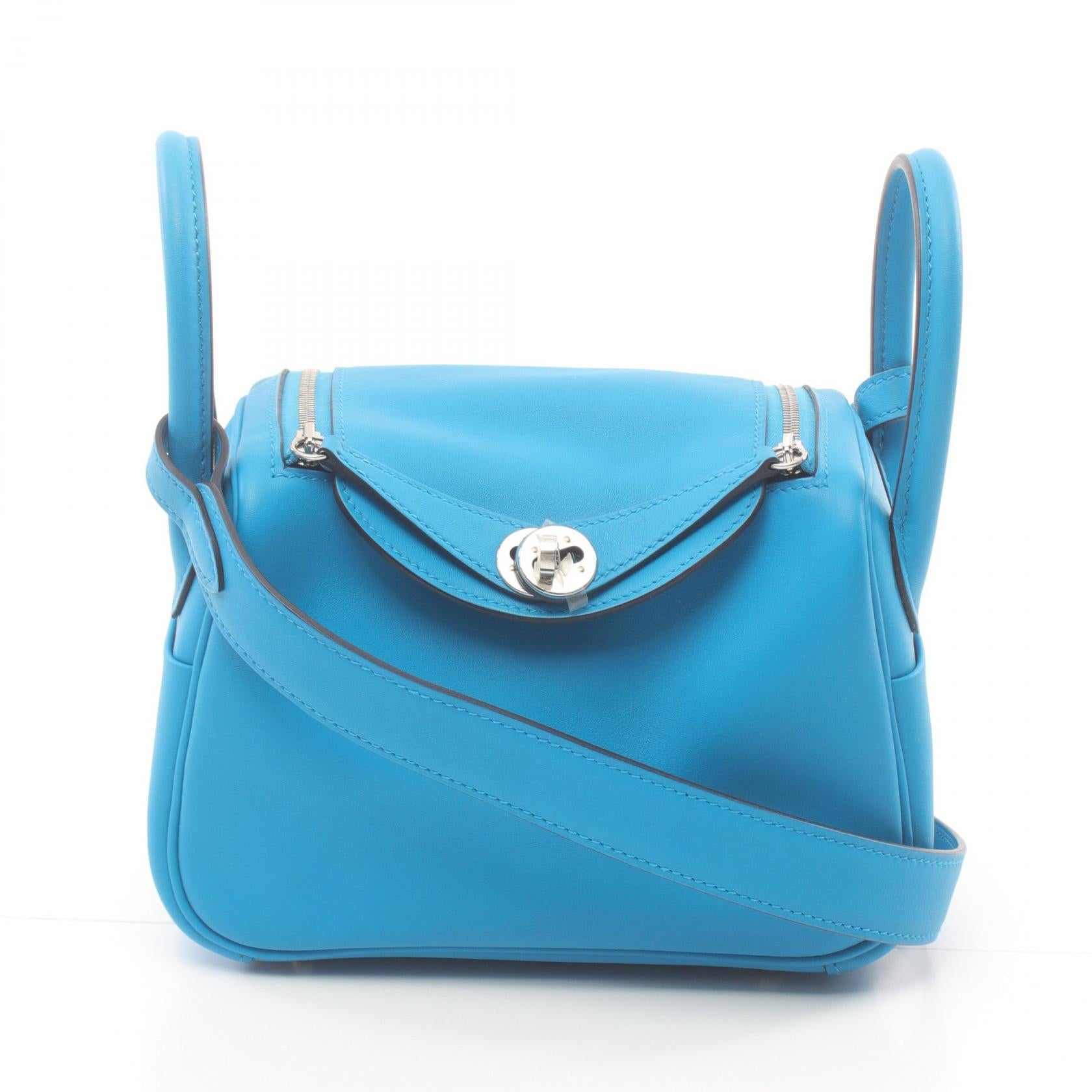 Hermes Lindy Mini Shoulder Bag Blue