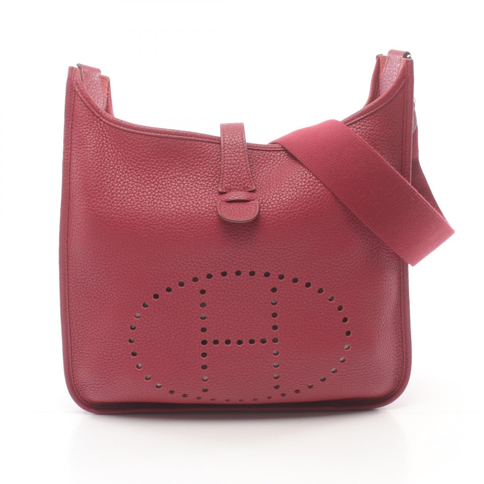 Hermes Evelyne III GM Shoulder Bag Red