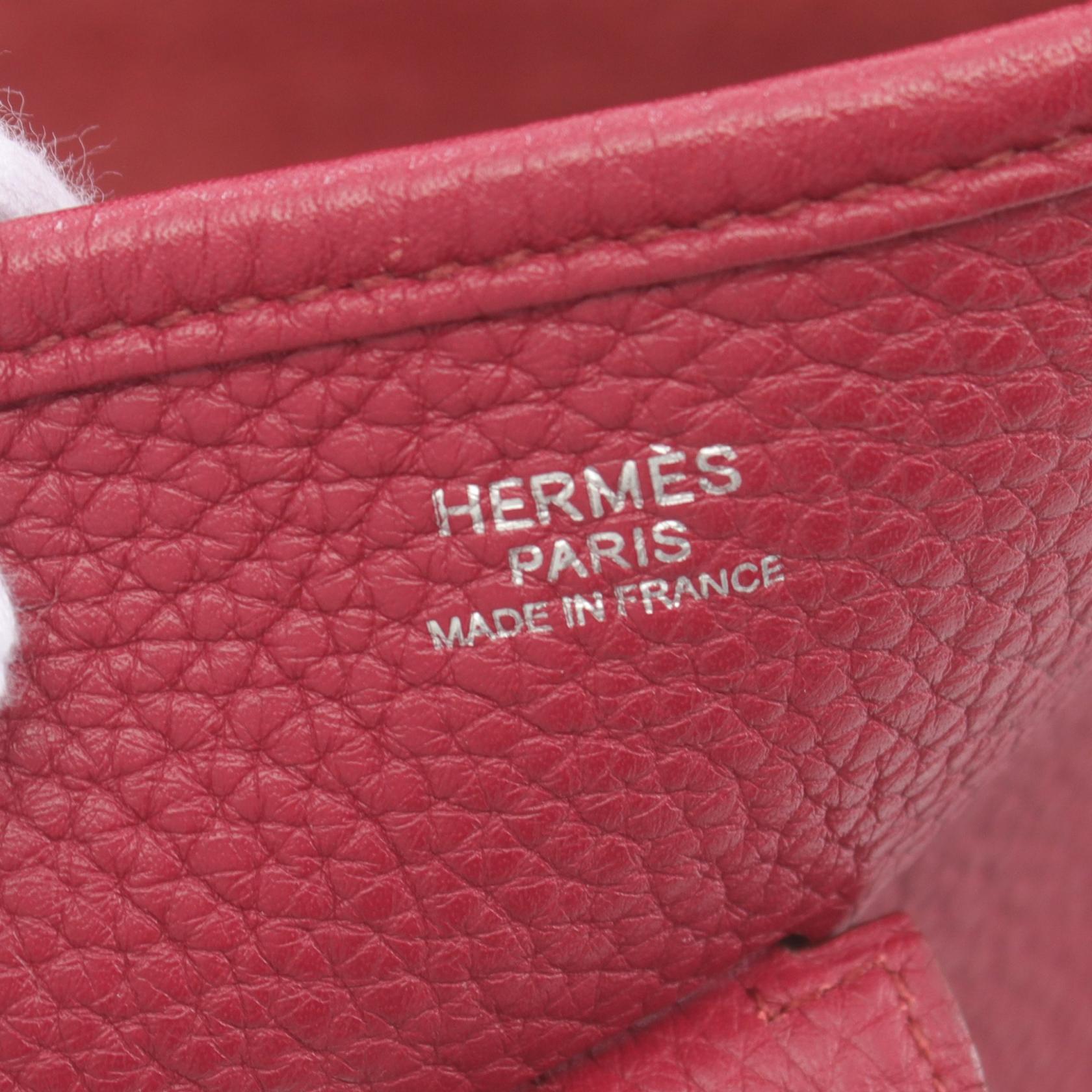 Hermes Evelyne III GM Shoulder Bag Red