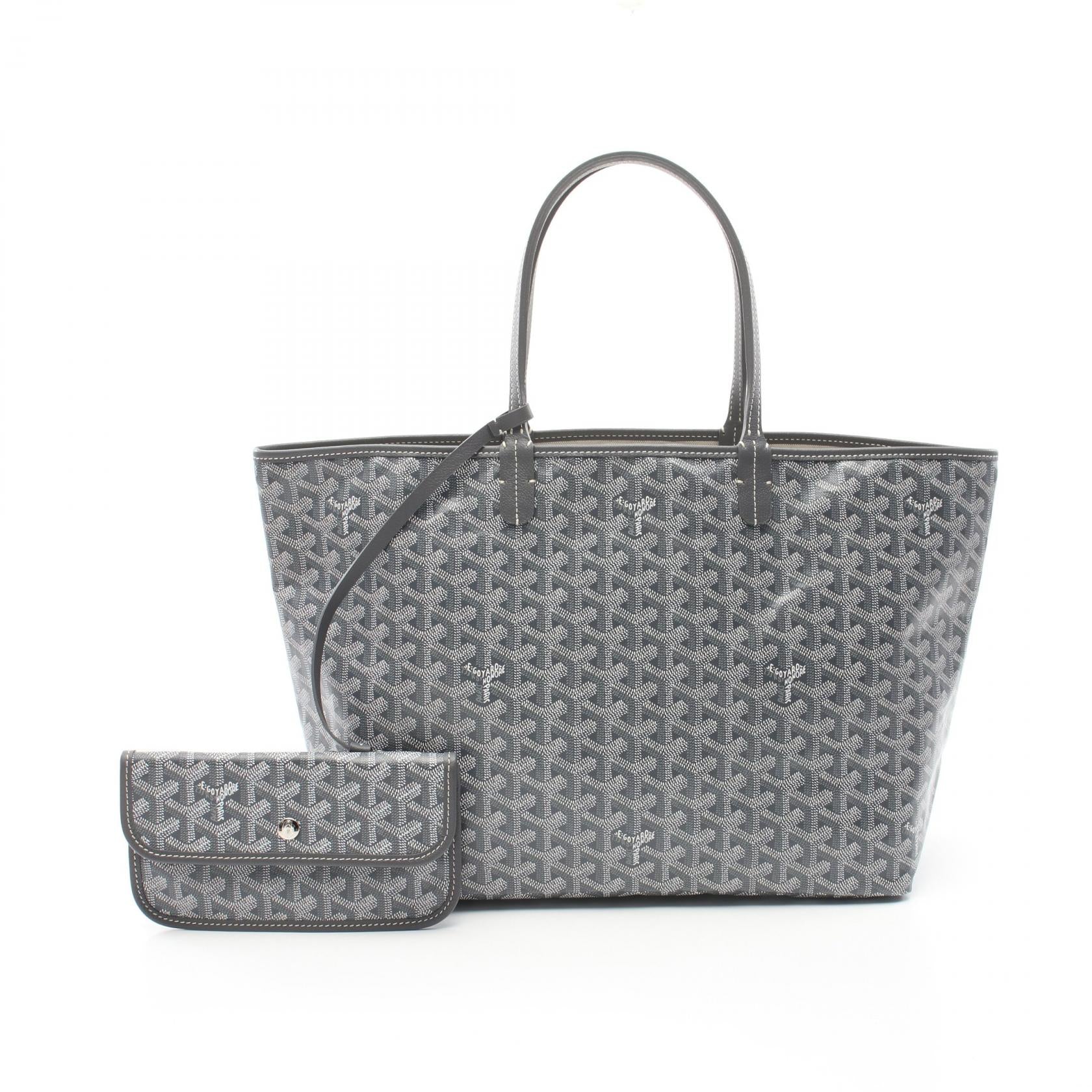 Goyard St. Louis PM Tote Bag PVC Canvas Leather