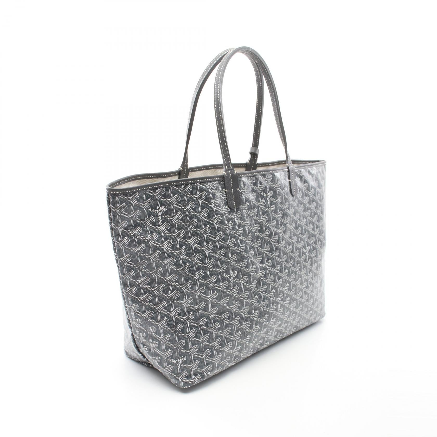 Goyard St. Louis PM Tote Bag PVC Canvas Leather