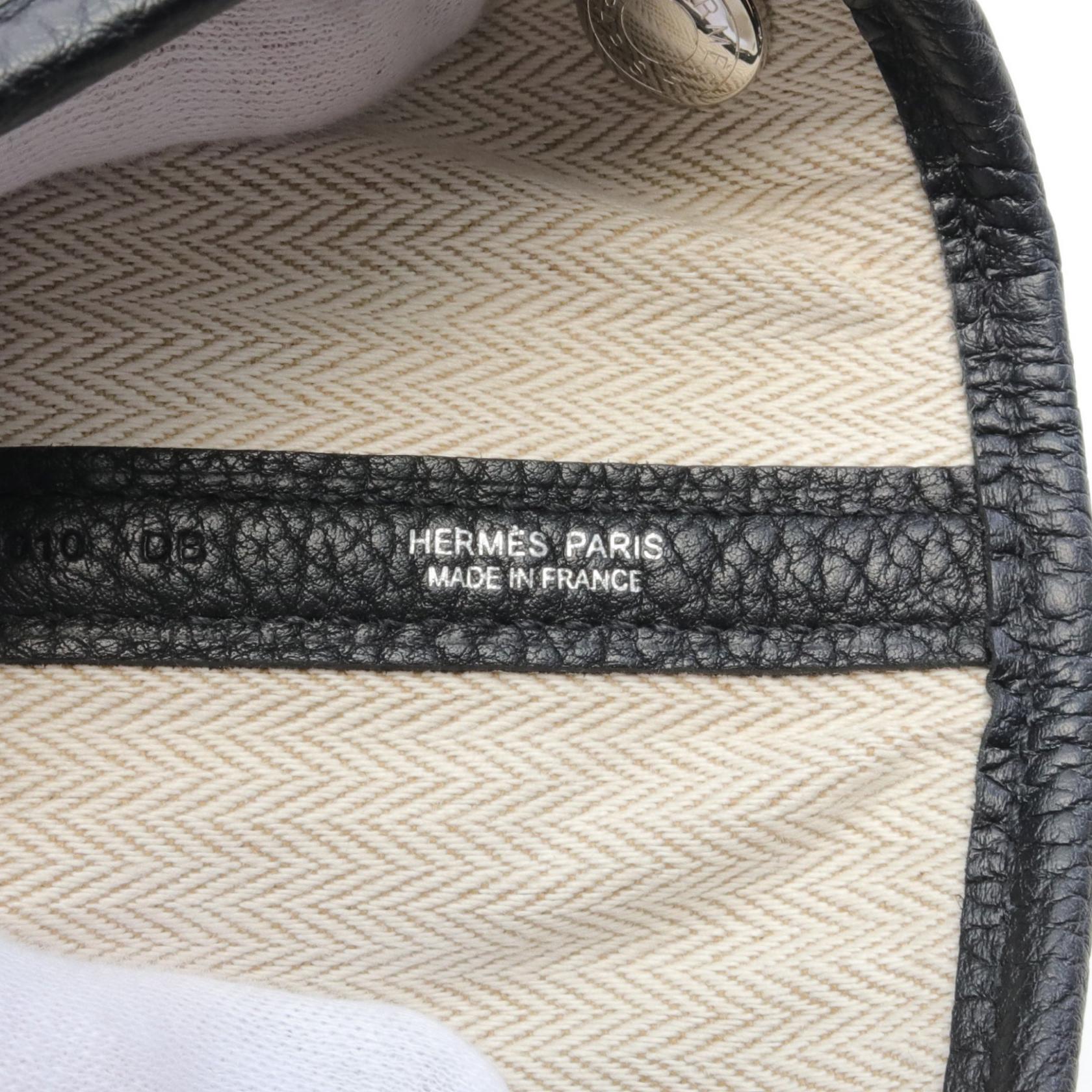 Hermes Garden Party PM Tote Bag Black