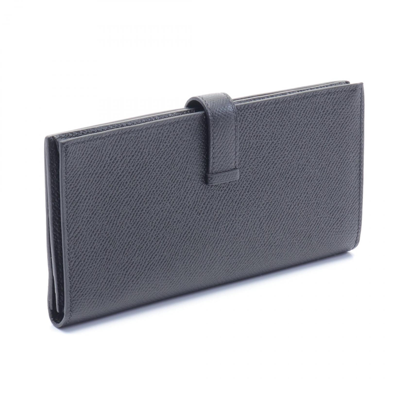 Hermes Bearn Souffle Bifold Wallet Black