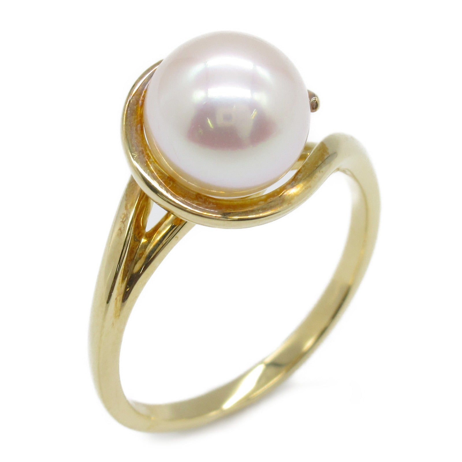 Akoya Aurora Pearl Ring K18 Yellow Gold