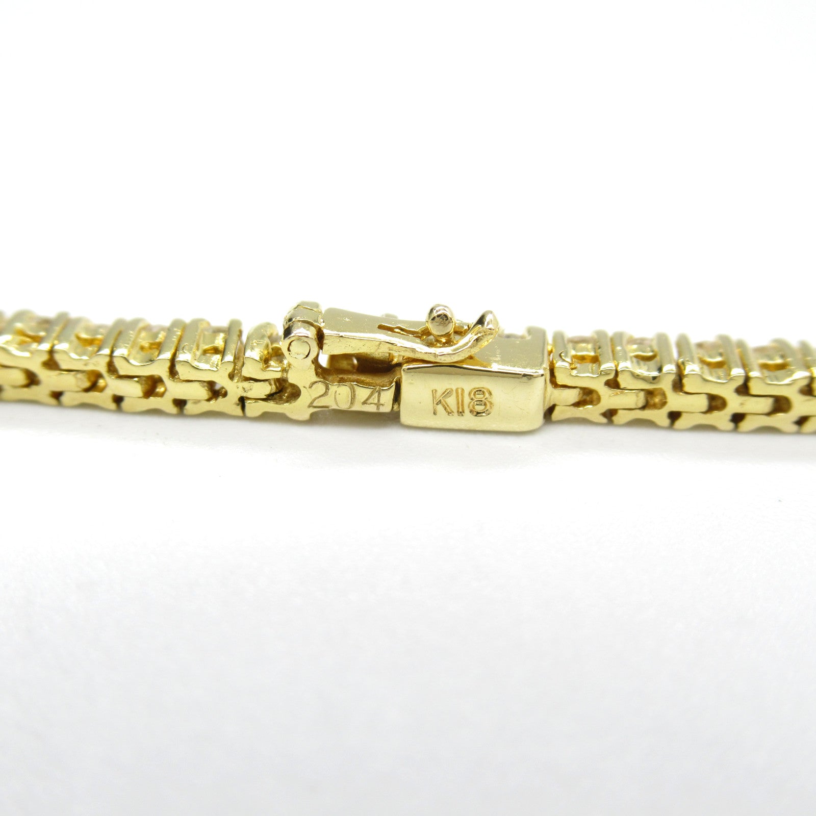 Diamond K18 Yellow Gold Bracelet Jewelry