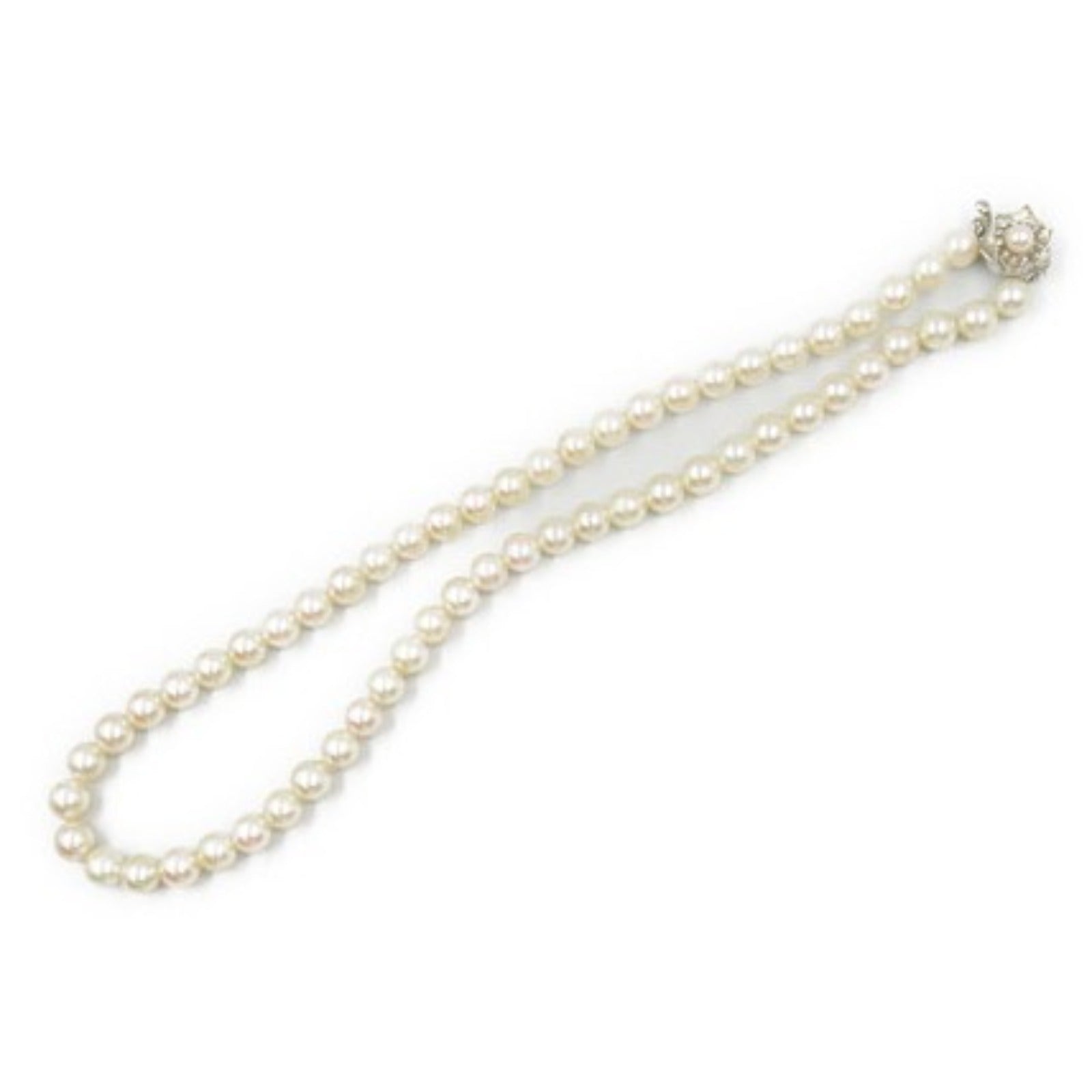 Akoya Pearl Necklace Silver 925 Jewelry