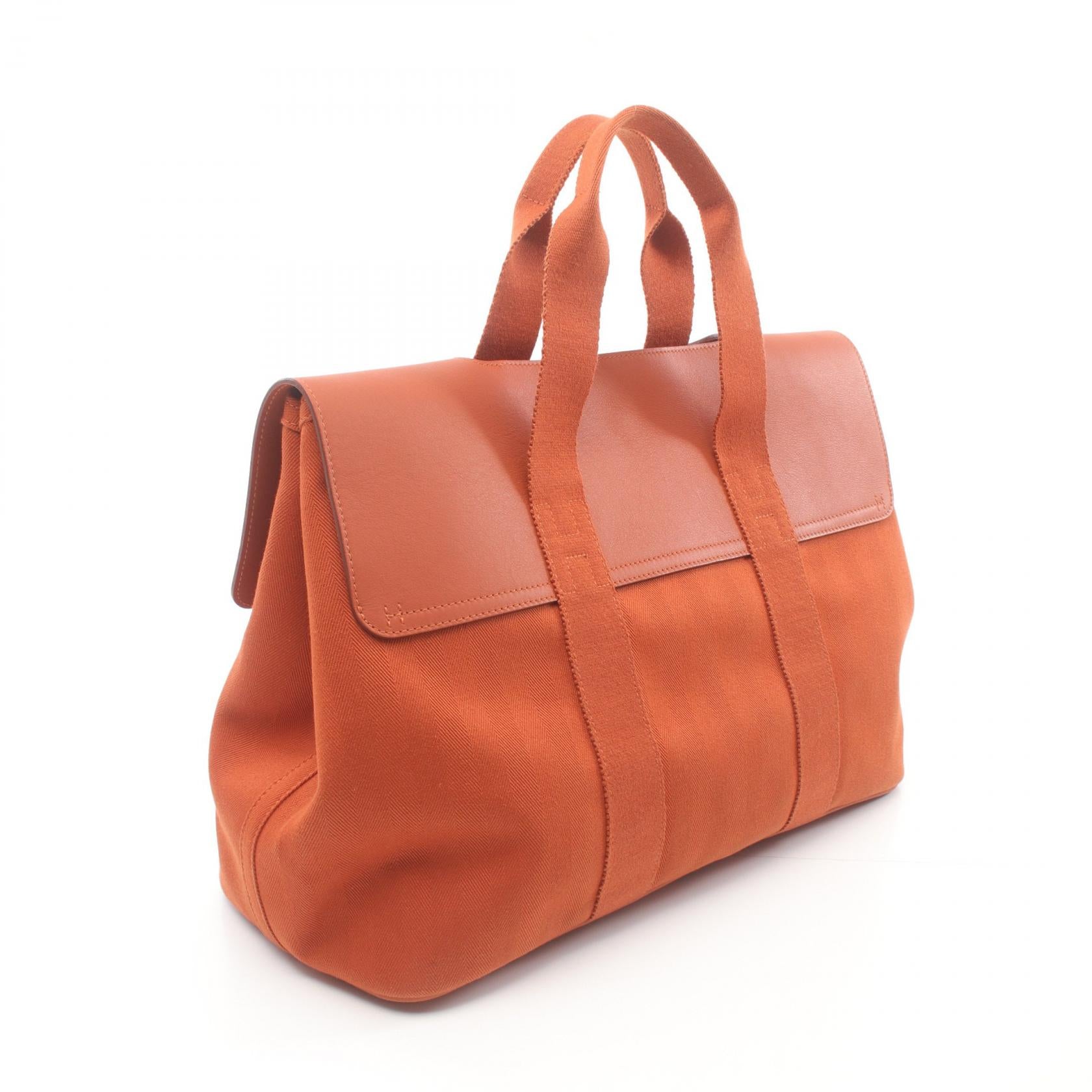 Hermes Valparaiso GM Leather Handbag Orange