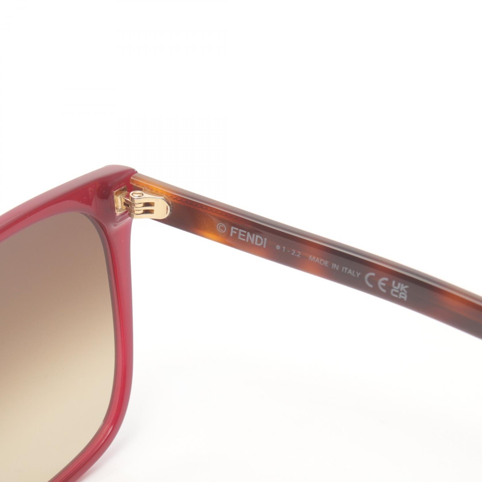 Fendi Plastic Sunglasses Red/Brown