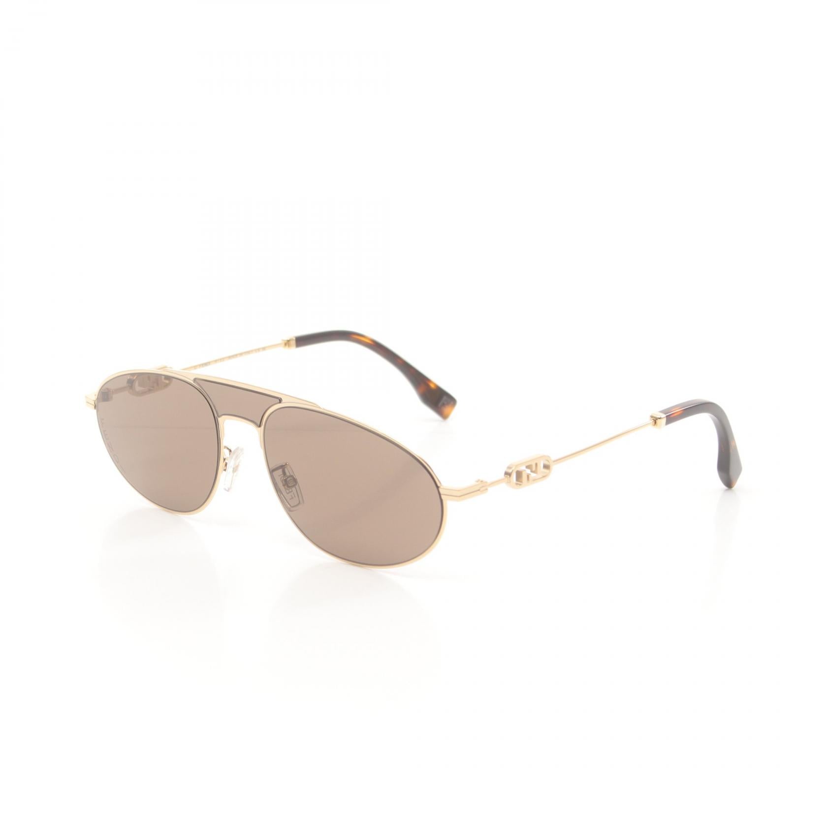 Fendi O'Lock Sunglasses Gold/Brown