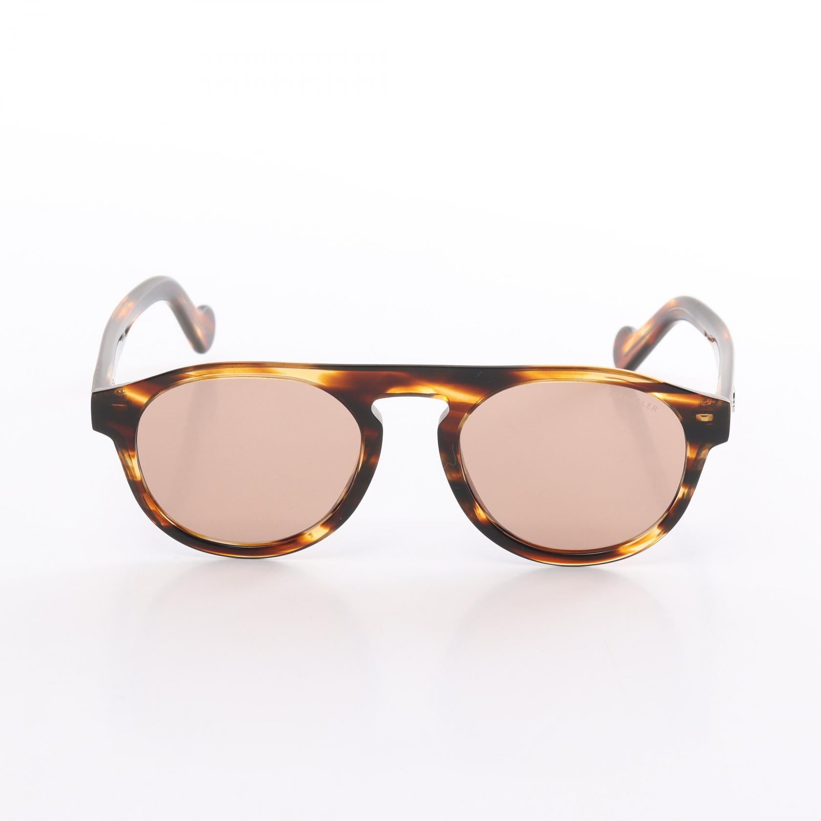 Moncler Plastic Sunglasses Brown 0073 50E