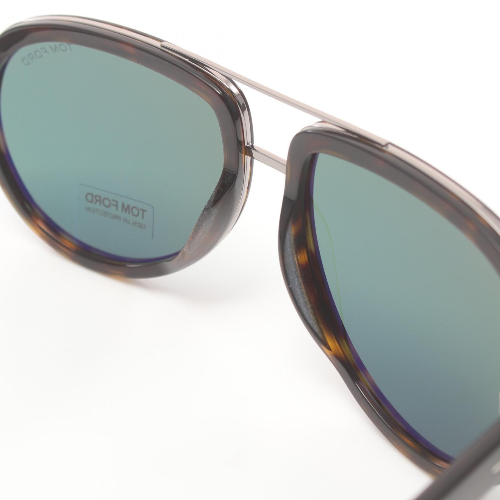 Tom Ford Sunglasses Plastic/Metal Brown/Silver