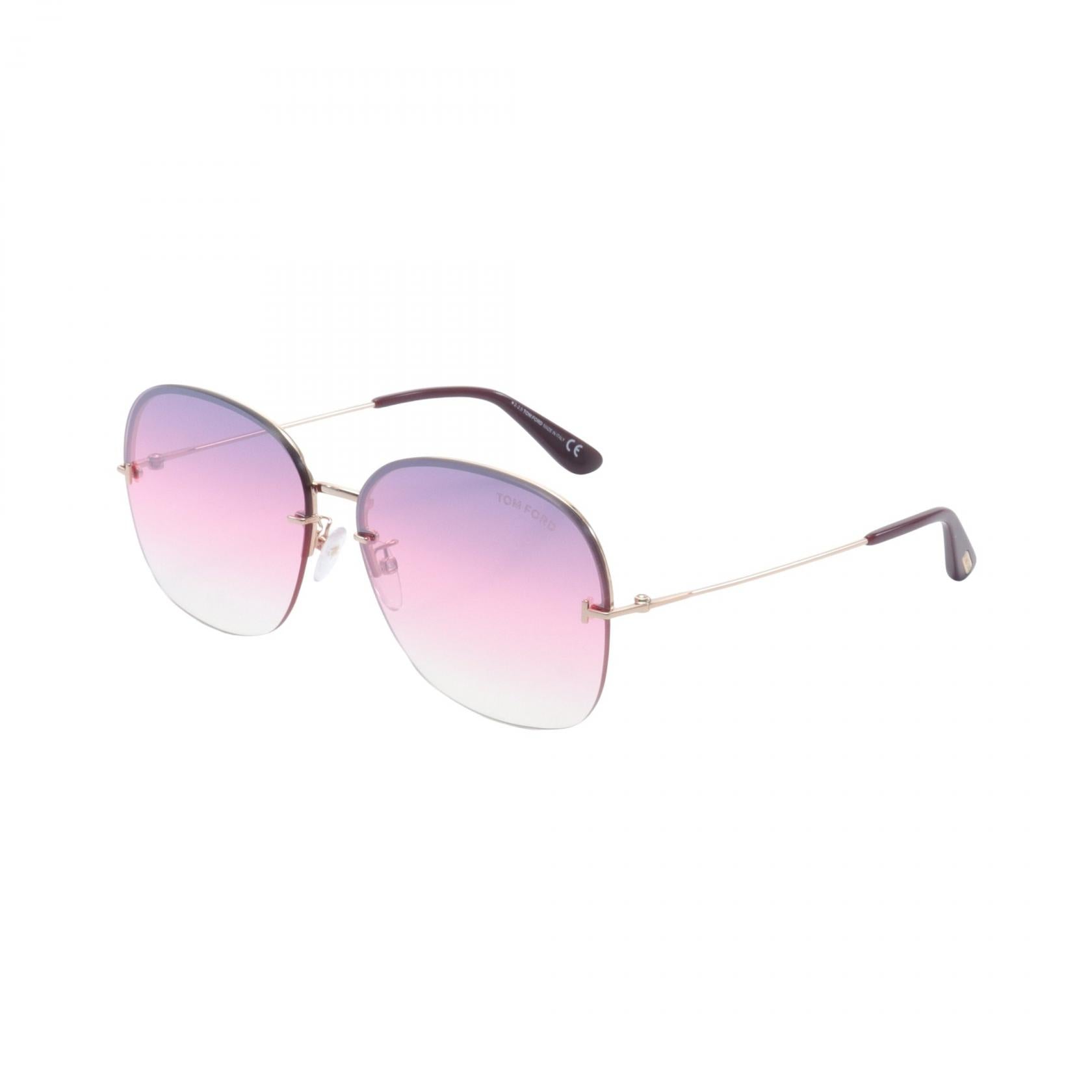 Tom Ford Lilliana Sunglasses Gold Bordeaux