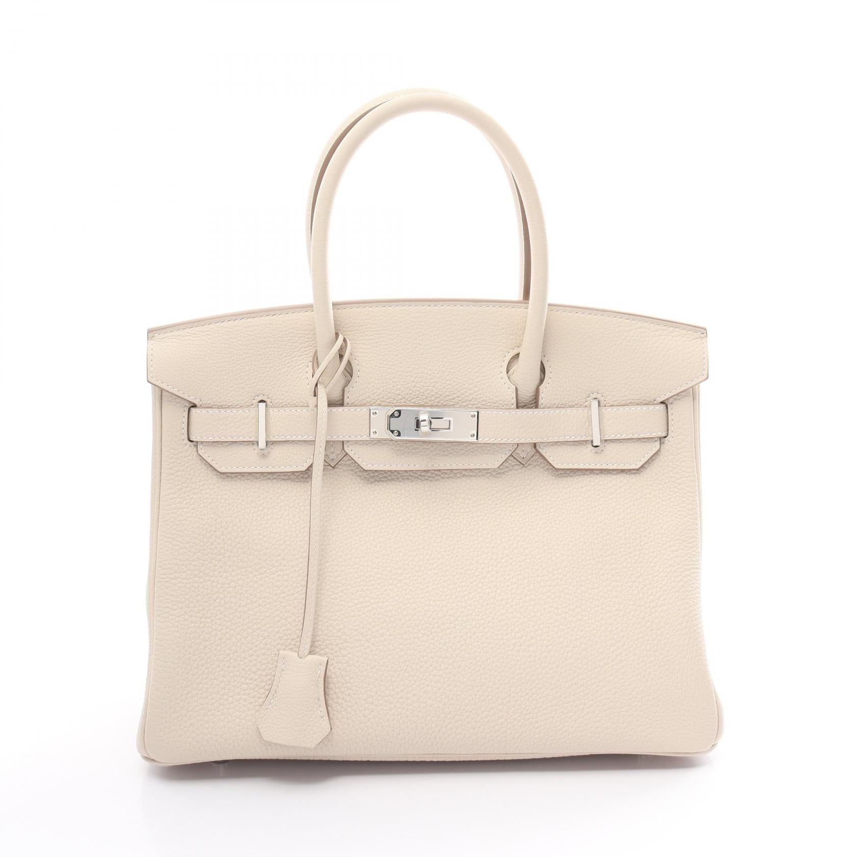 Hermes Birkin 30 Togo Handbag White