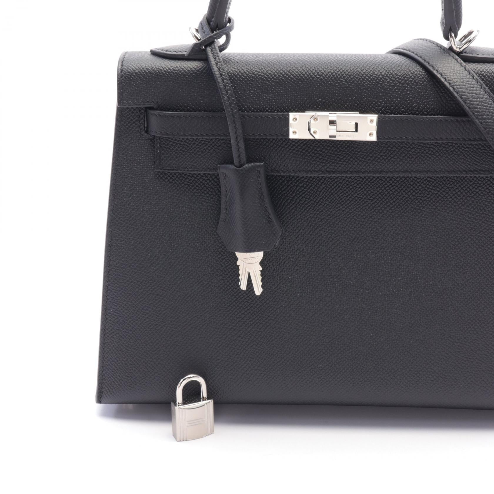 Hermes Kelly 25 Handbag Black