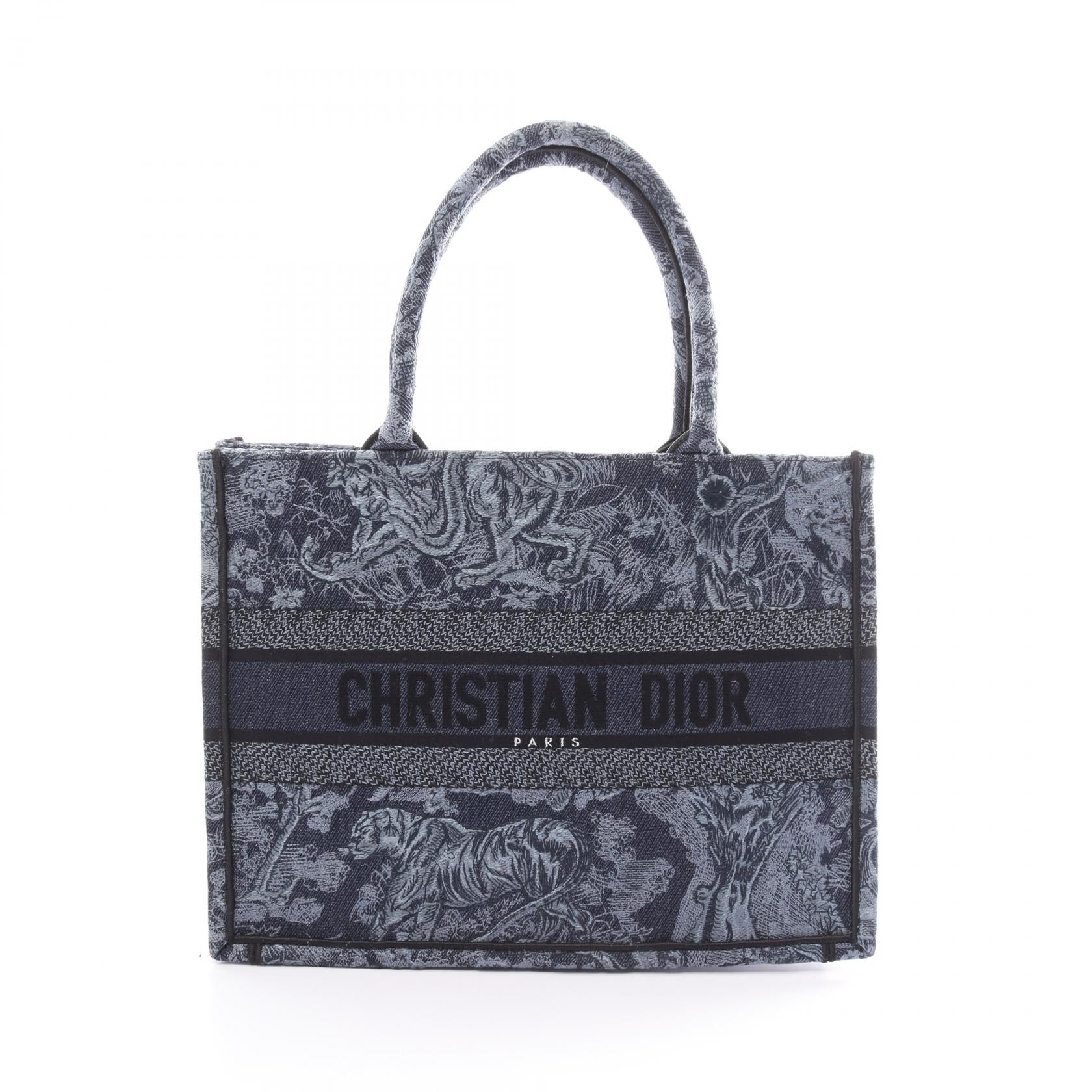 Dior Book Tote Medium Embroidery Canvas Bag