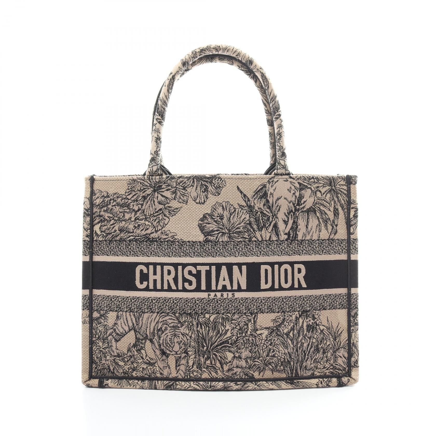 Dior Book Tote Medium Embroidery Canvas Bag