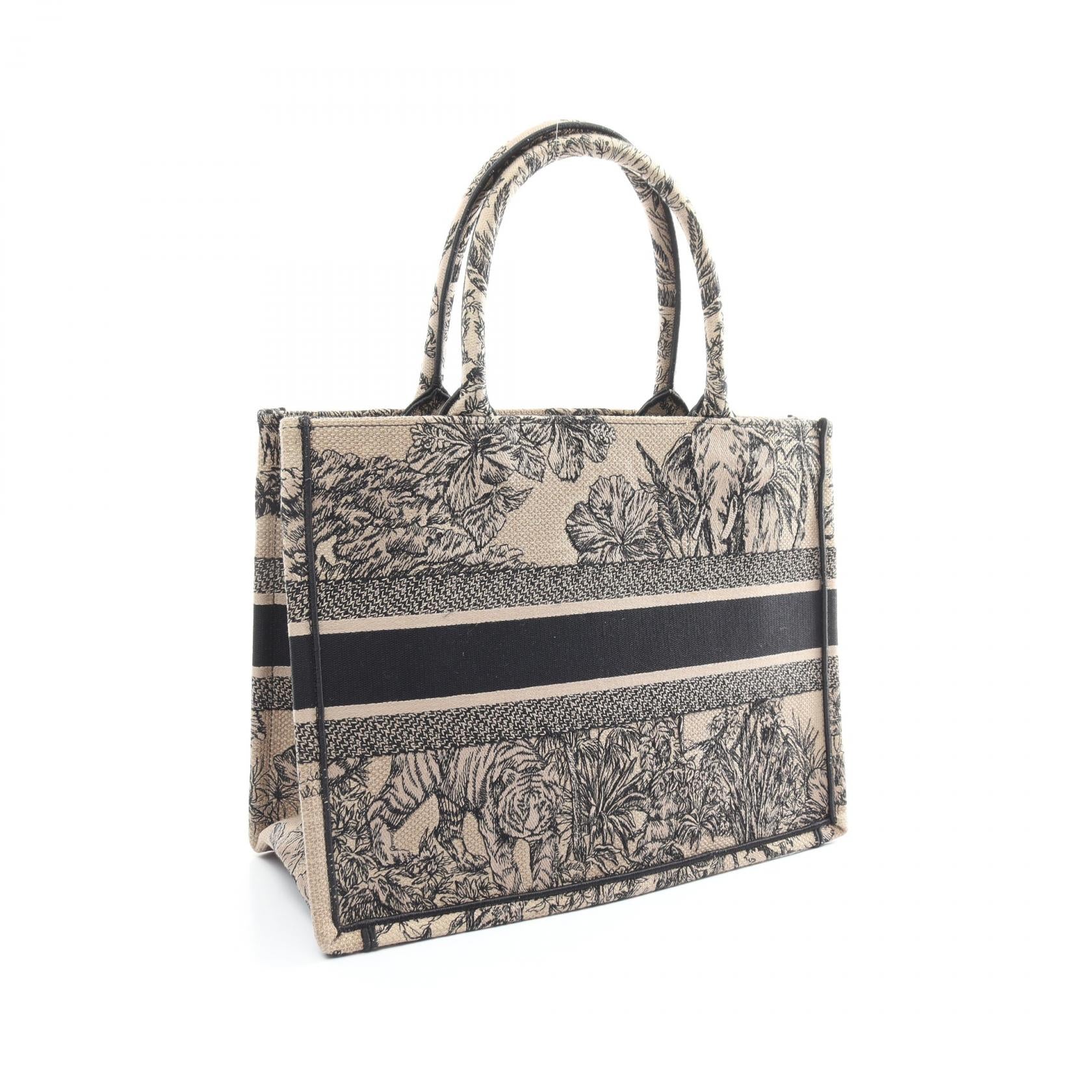 Dior Book Tote Medium Embroidery Canvas Bag