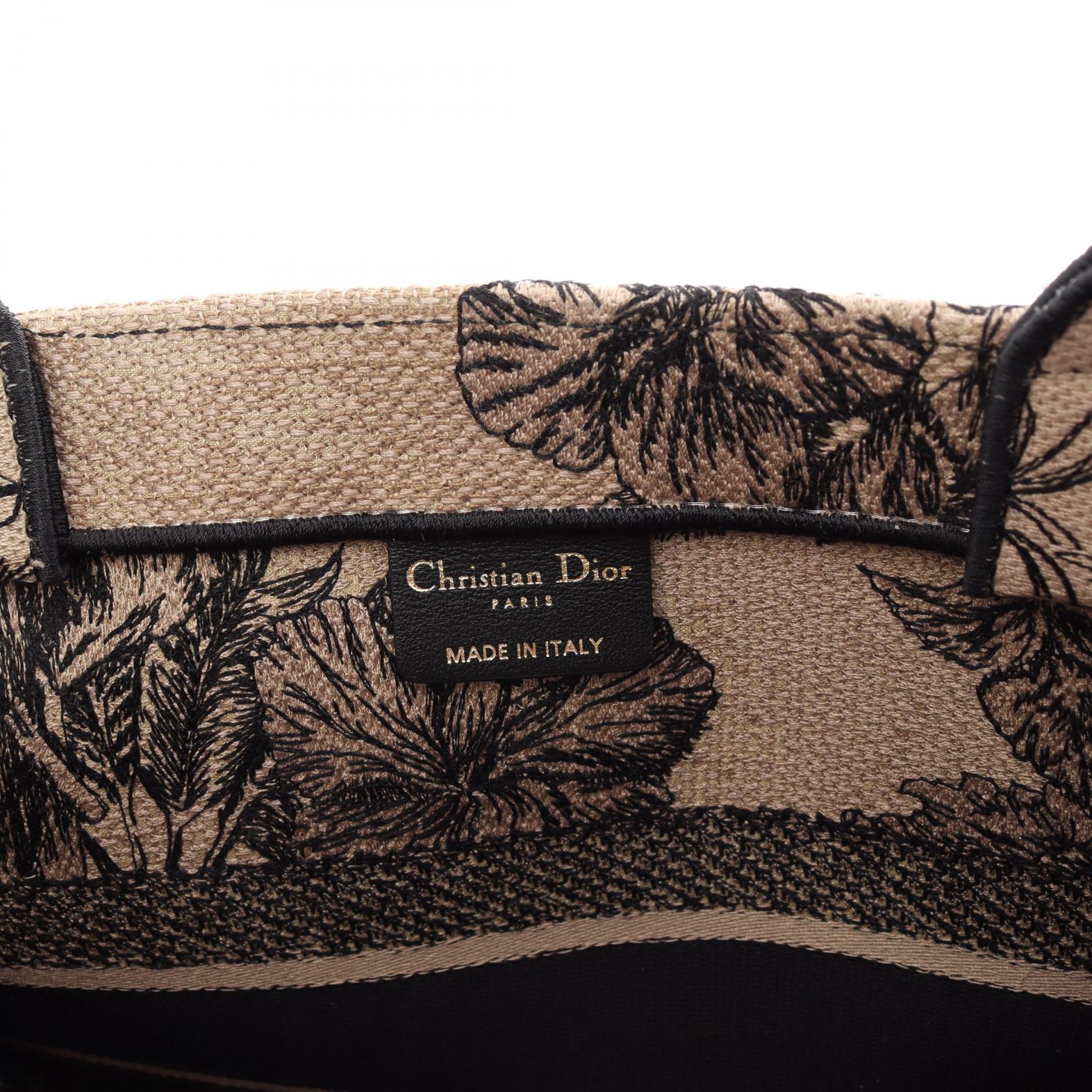 Dior Book Tote Medium Embroidery Canvas Bag