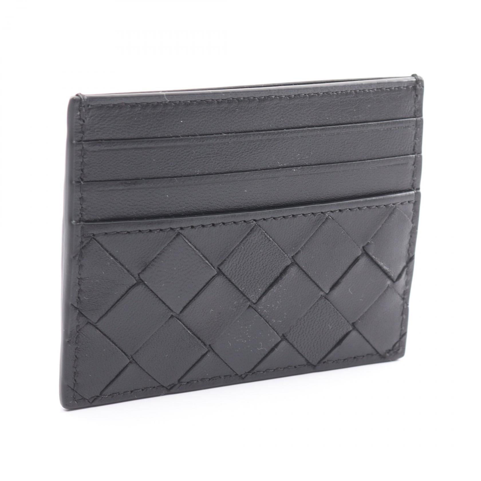 Bottega Veneta Intrecciato Leather Card Case Leather Card Case 635042 in Great Condition