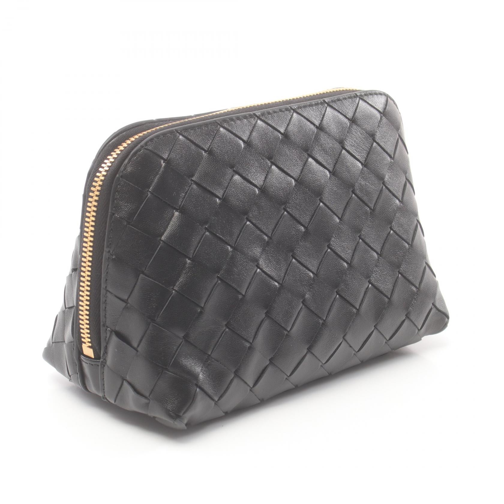 Bottega Veneta Leather Intrecciato Pouch