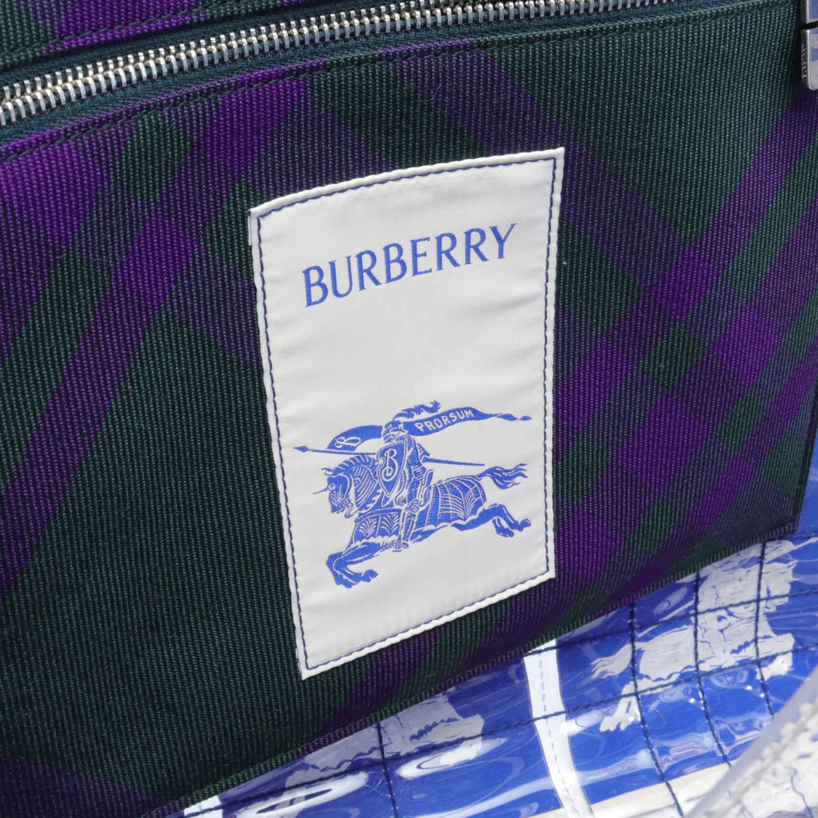 Burberry PVC Coated Canvas Tote Bag