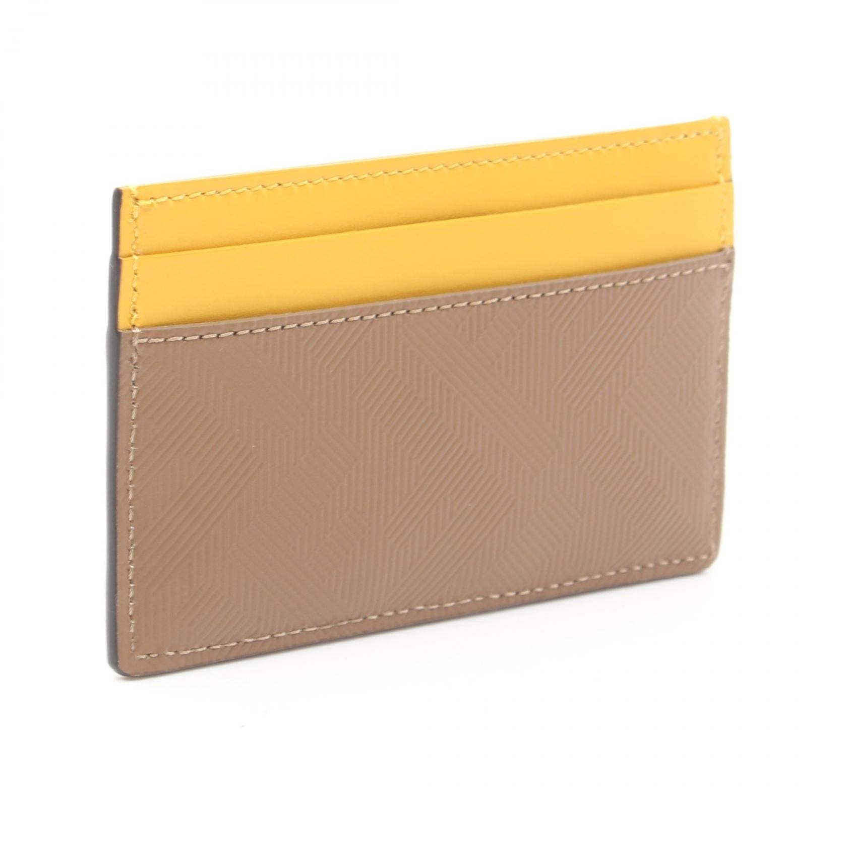 Fendi Leather Shadow Card Case