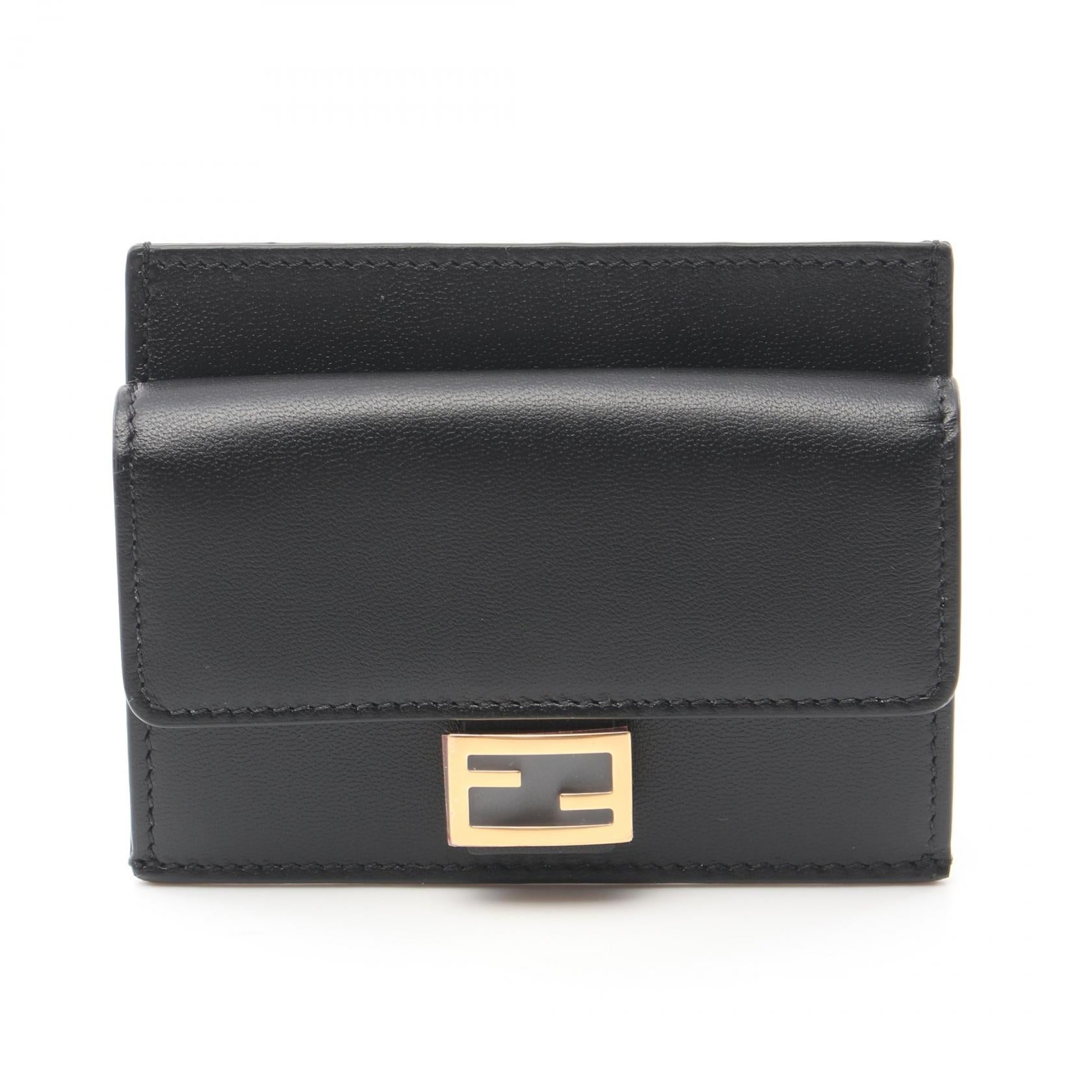 Fendi Leather Baguette Card Case