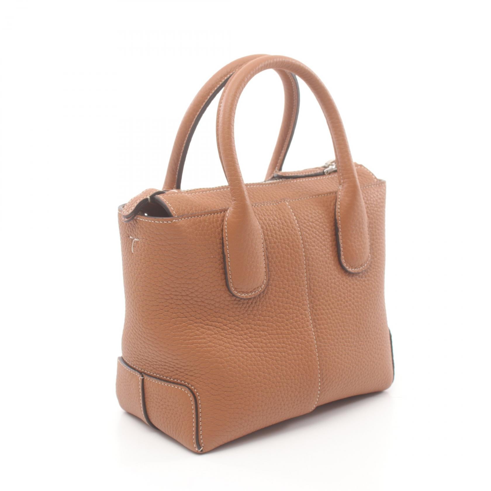 Tod's Leather Di Handbag Brown