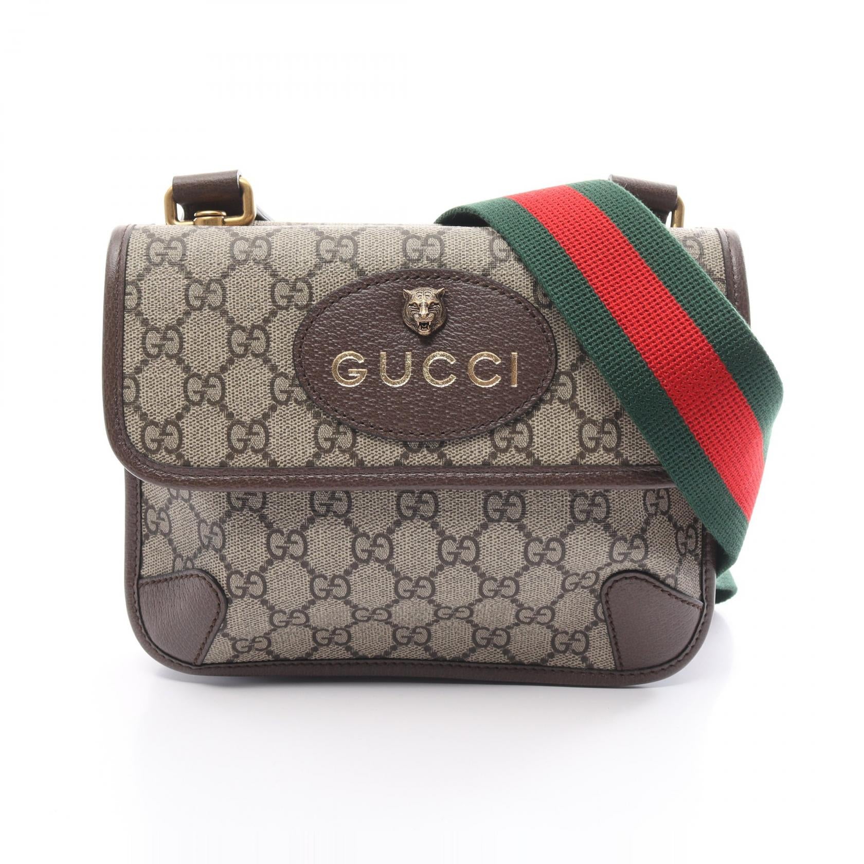 Gucci GG Supreme Small Messenger Bag PVC Canvas