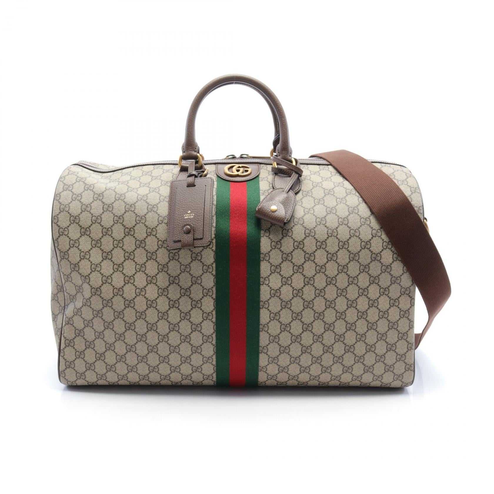 Gucci GG Supreme Boston Bag PVC Leather