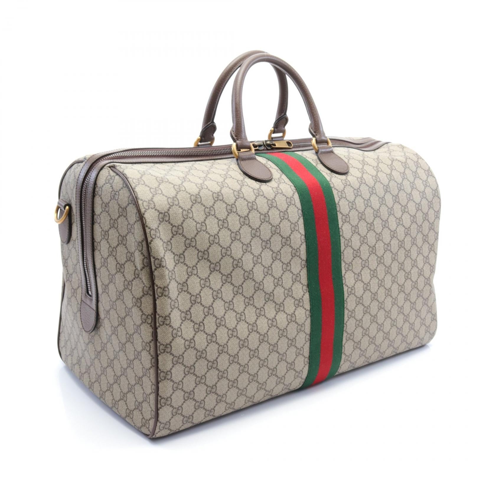 Gucci GG Supreme Boston Bag PVC Leather