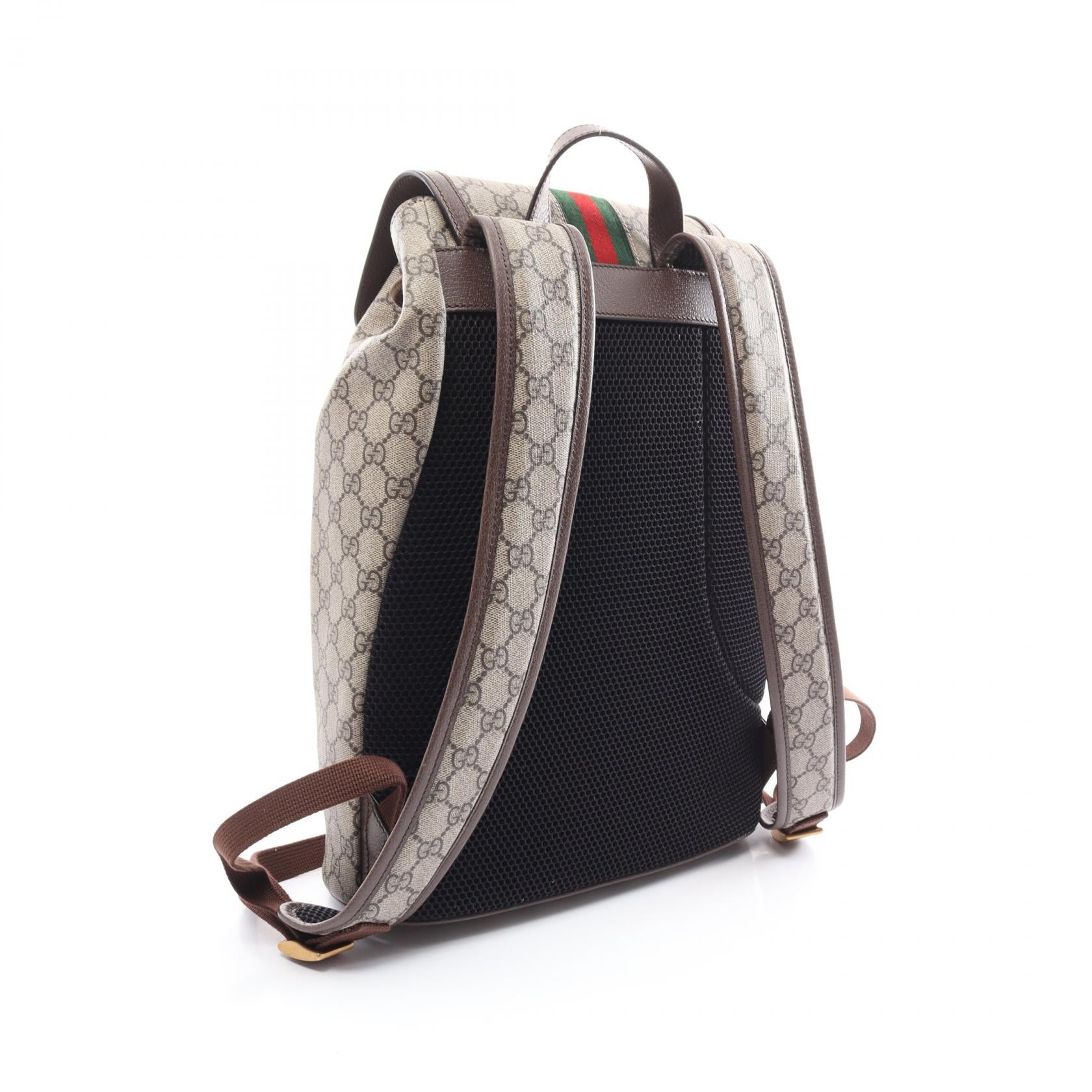 Gucci Ophidia GG Supreme Backpack PVC Canvas Leather