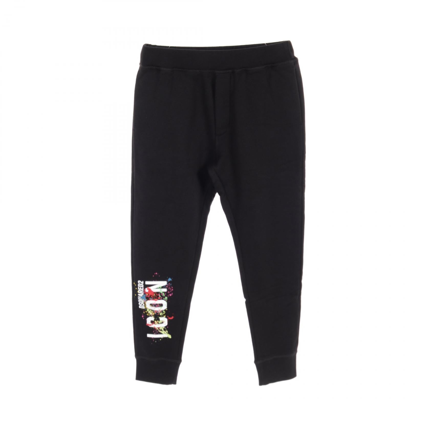 DSQUARED2 V-Icon Joggers Pants Cotton Black