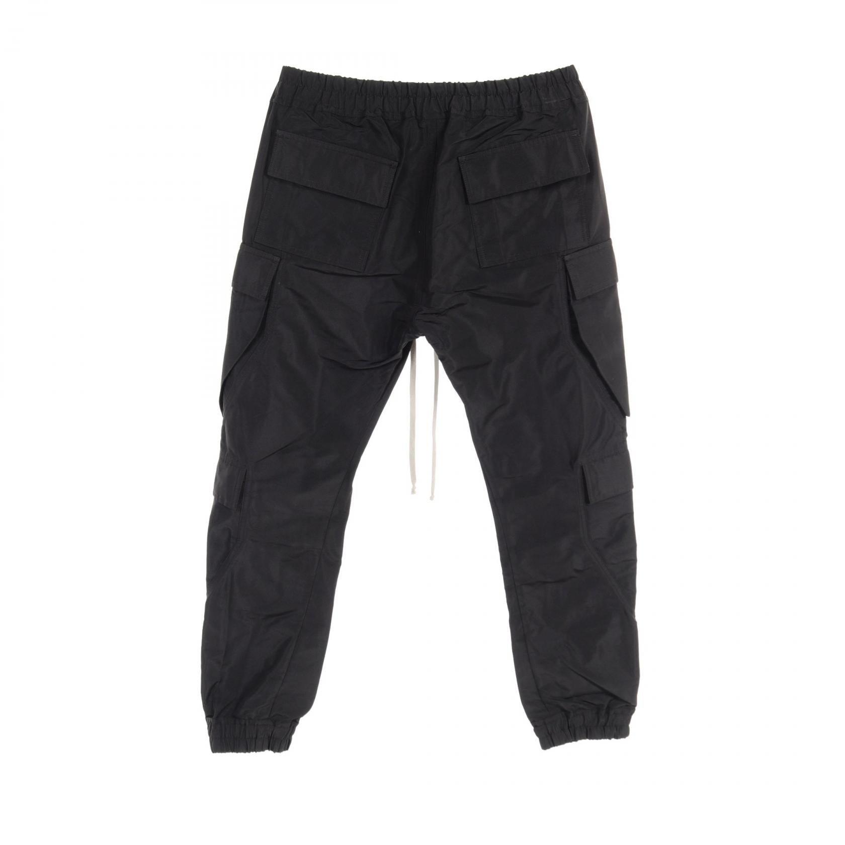 Rick Owens Mastodon Megacargo Pants Polyester Black