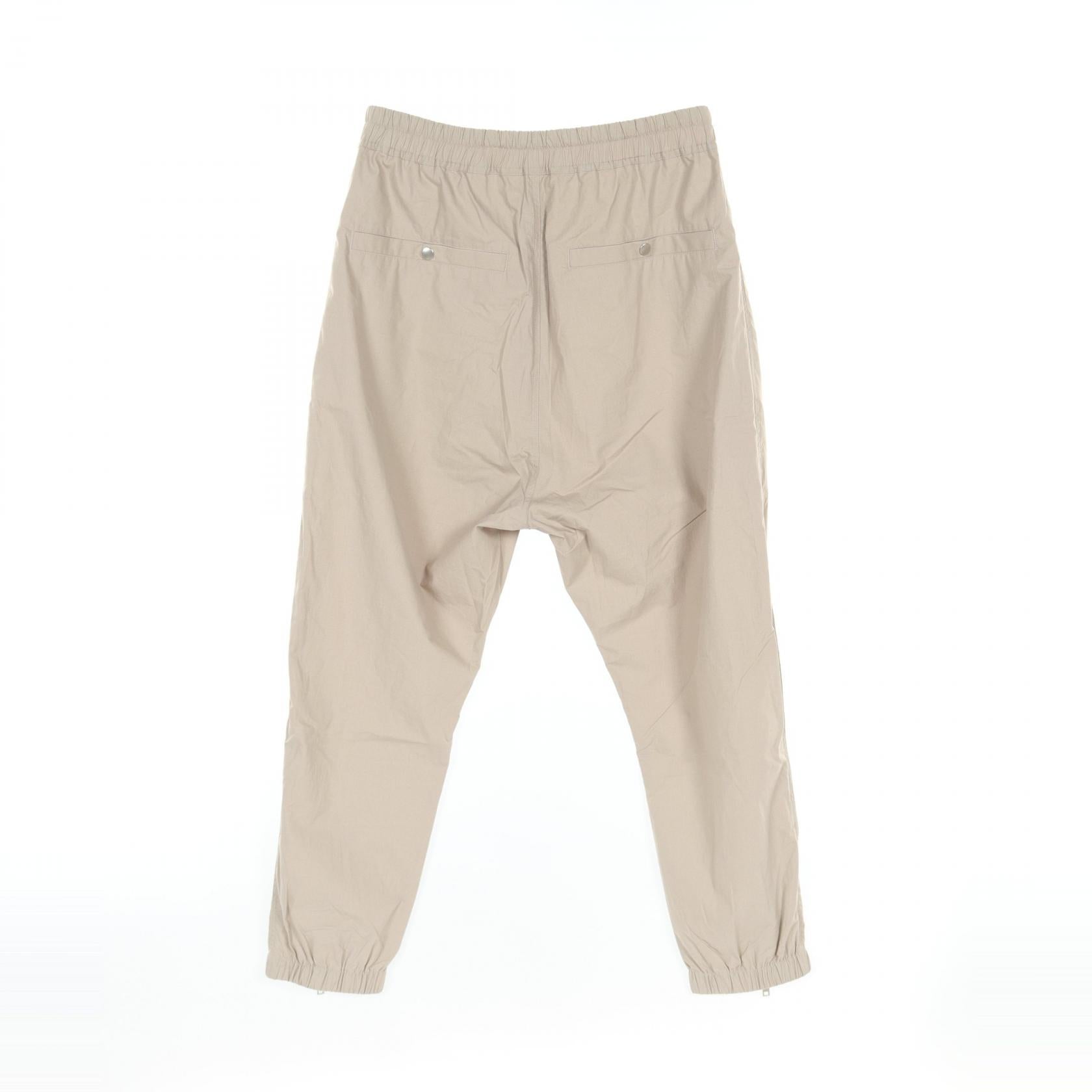 Rick Owens Cotton Track Pants Beige