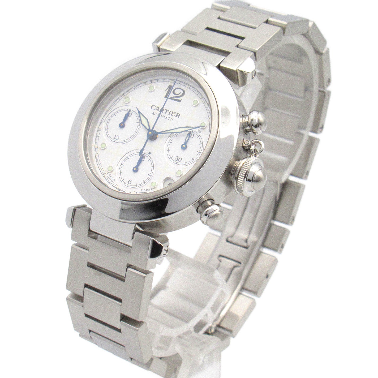 Cartier Pasha C Chrono Stainless Steel Watch W31039M7