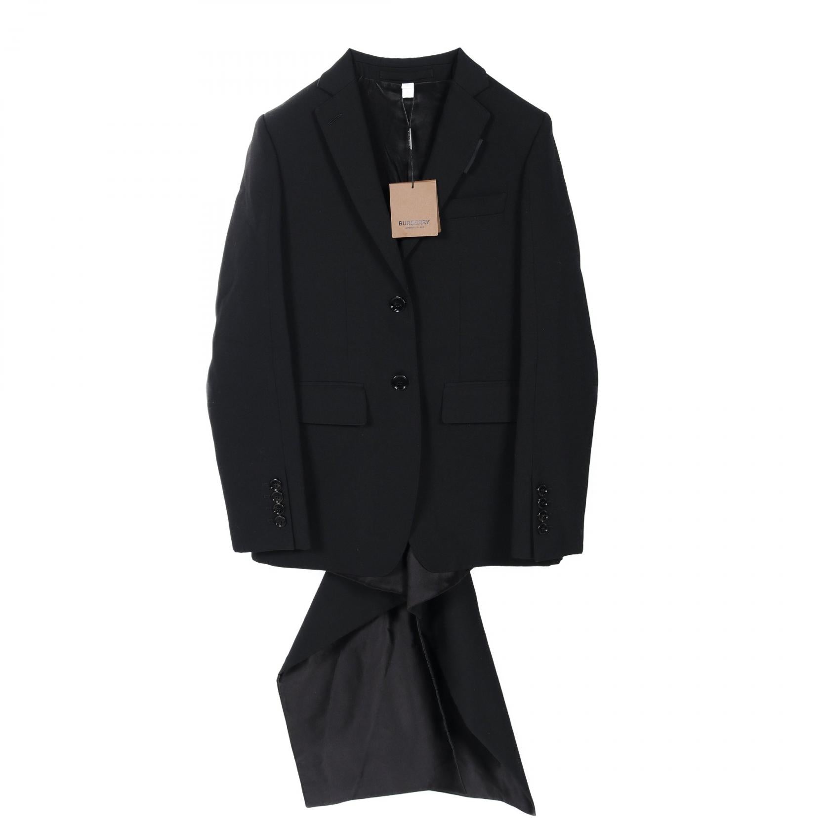 Burberry Wool Tailored Jacket Black