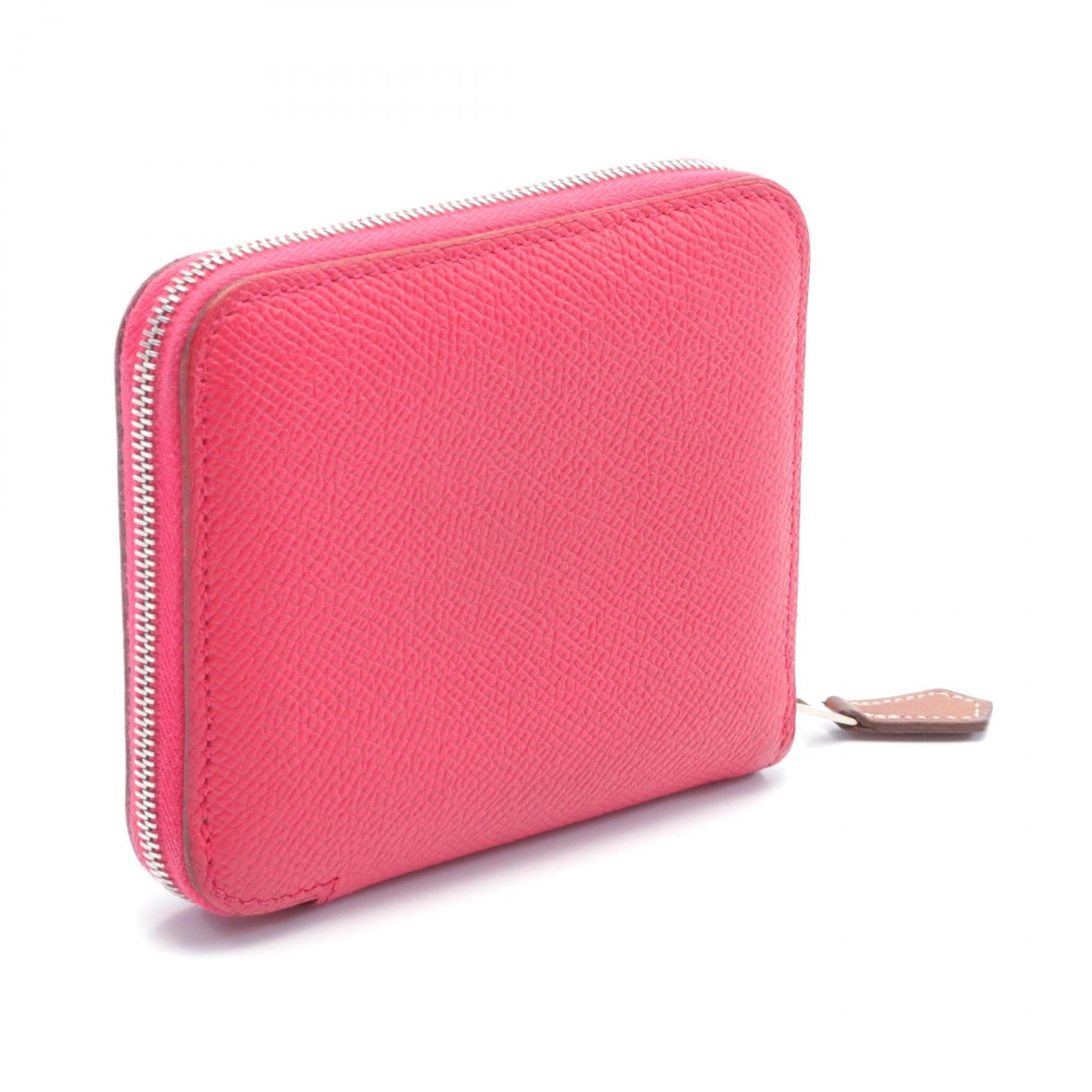 Hermes Azap Compact Silk In Wallet Pink