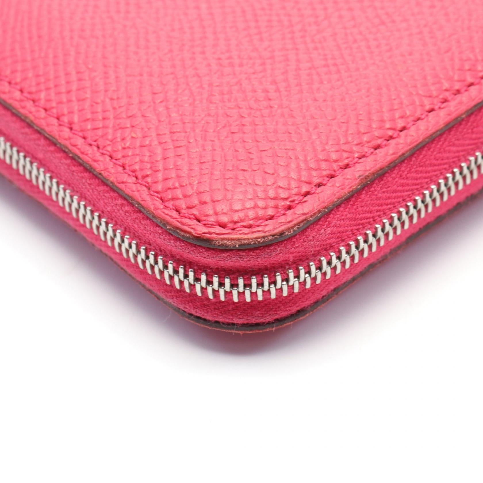 Hermes Azap Compact Silk In Wallet Pink