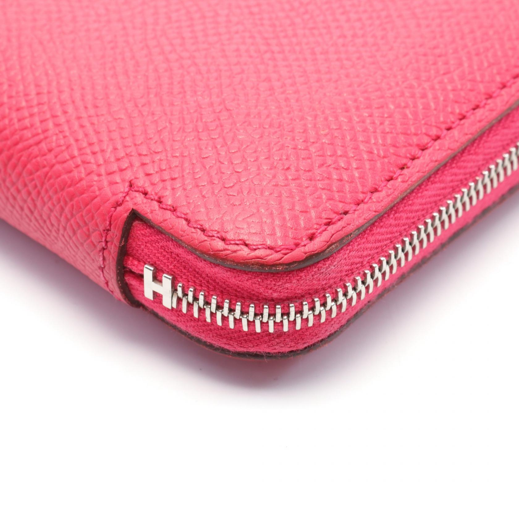 Hermes Azap Compact Silk In Wallet Pink