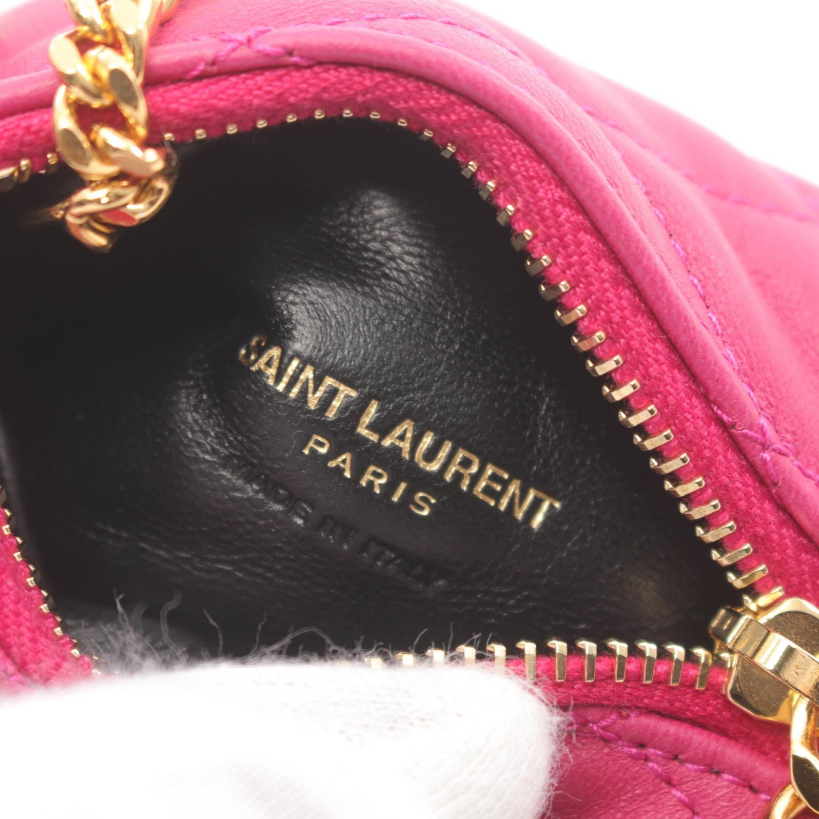 Yves Saint Laurent Leather Coin Case