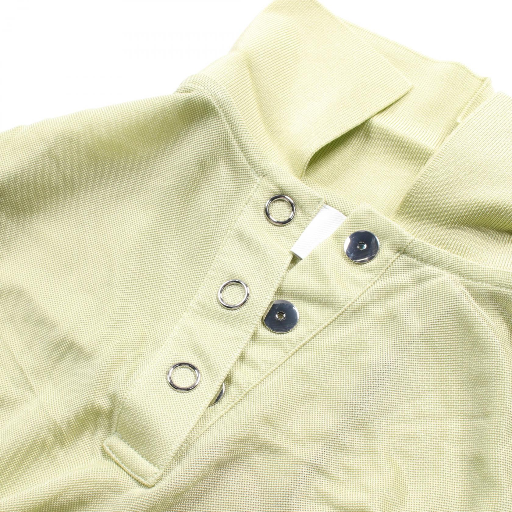 Burberry Rayon Polo Shirt Green 8041065