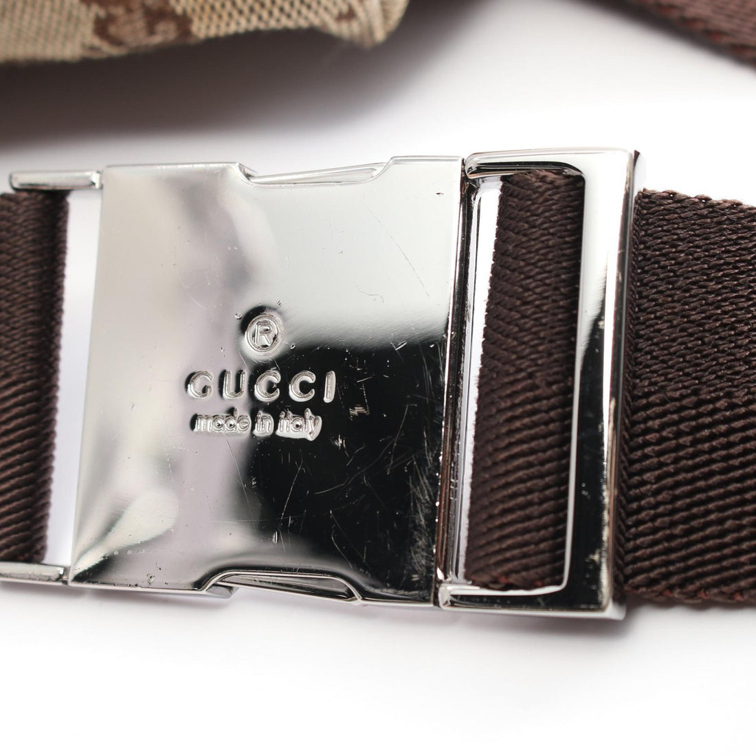 Gucci Canvas Leather Waist Bag 92543